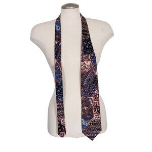 Vintage Guy Laroche Paris Silk Neck Tie Multicolor Abstract Made In Italy